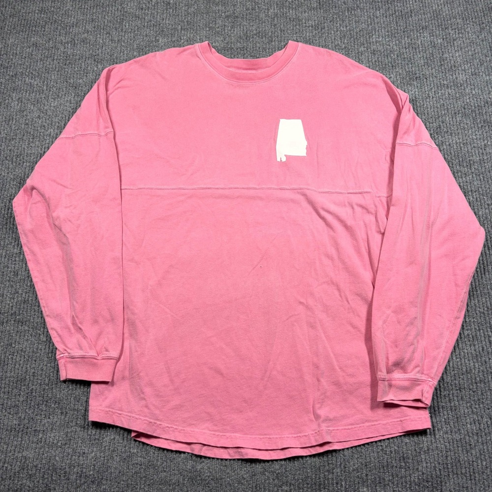 Venley Shirt Womens XXL Sweet Home Alabama Spirit Jersey Pink Long Sleeve